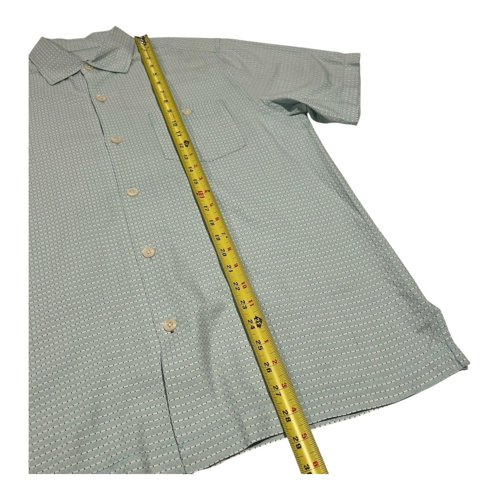 Tommy Bahama Men's M Plaid Silk Blend Shirt Short Sleeve Button Up‎ Preppy - Picture 8 of 12